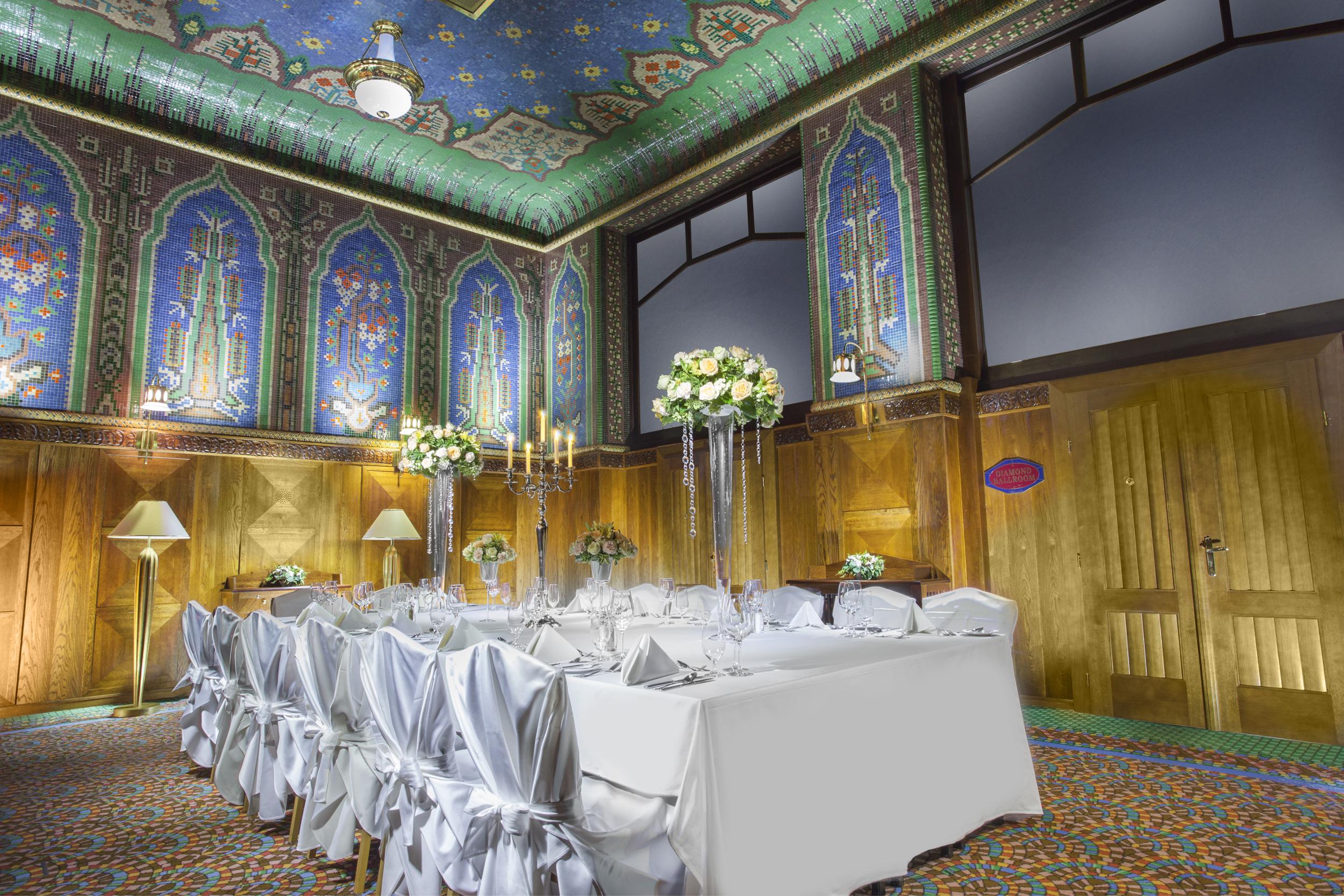 Art Deco Imperial Hotel Prag Restoran fotoğraf The Long Room