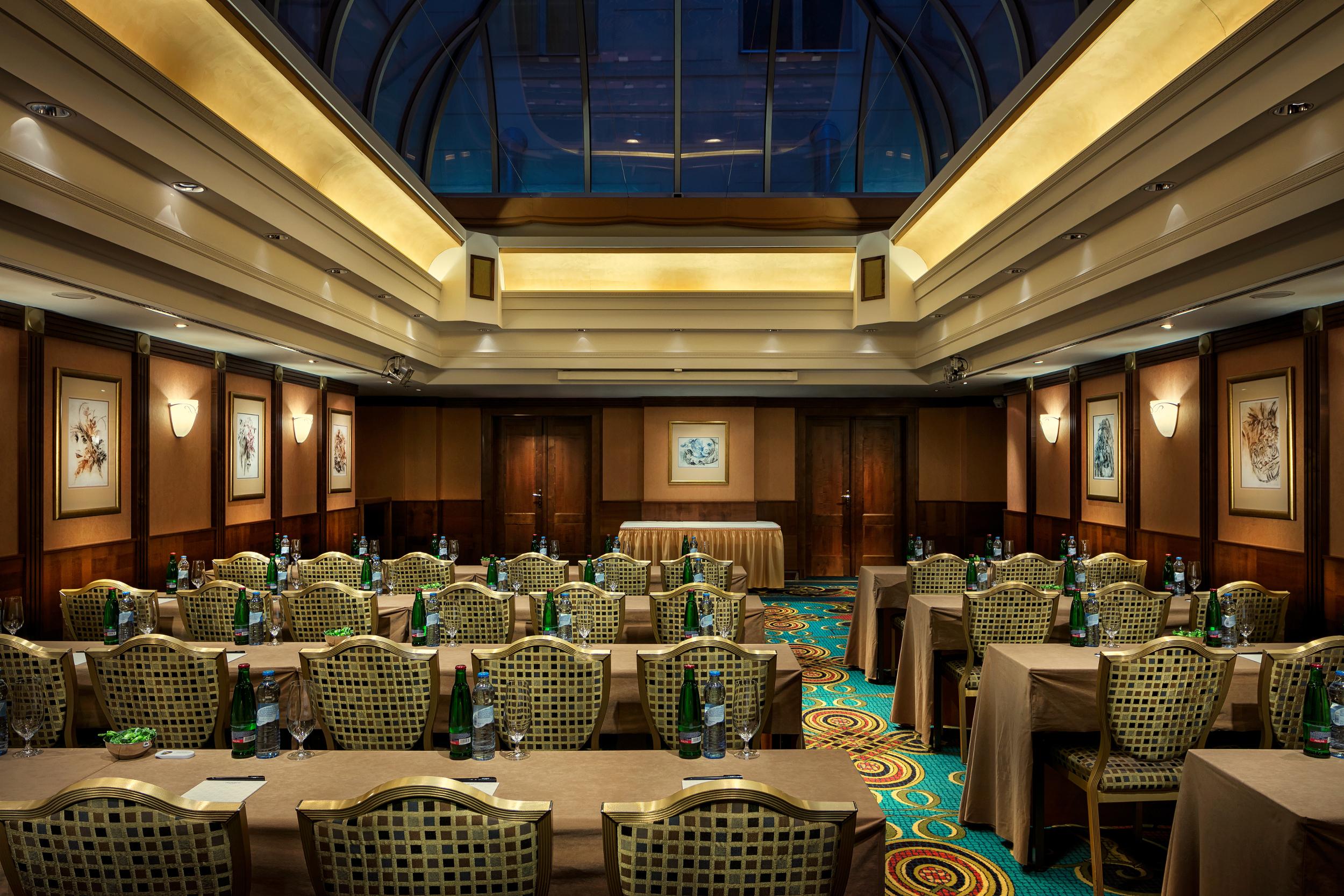 Art Deco Imperial Hotel Prag Restoran fotoğraf The ballroom