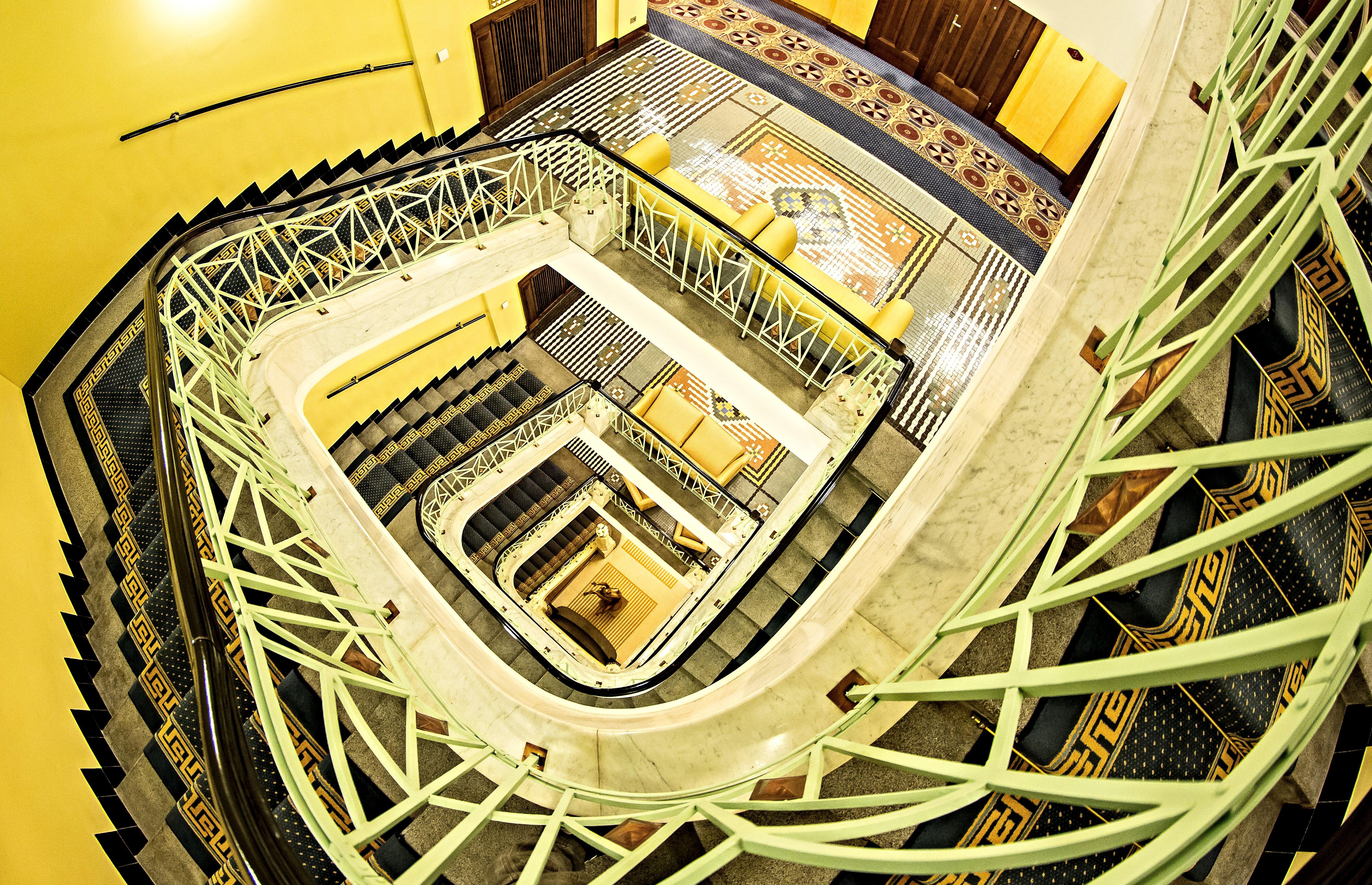 Art Deco Imperial Hotel Prag Dış mekan fotoğraf The staircase