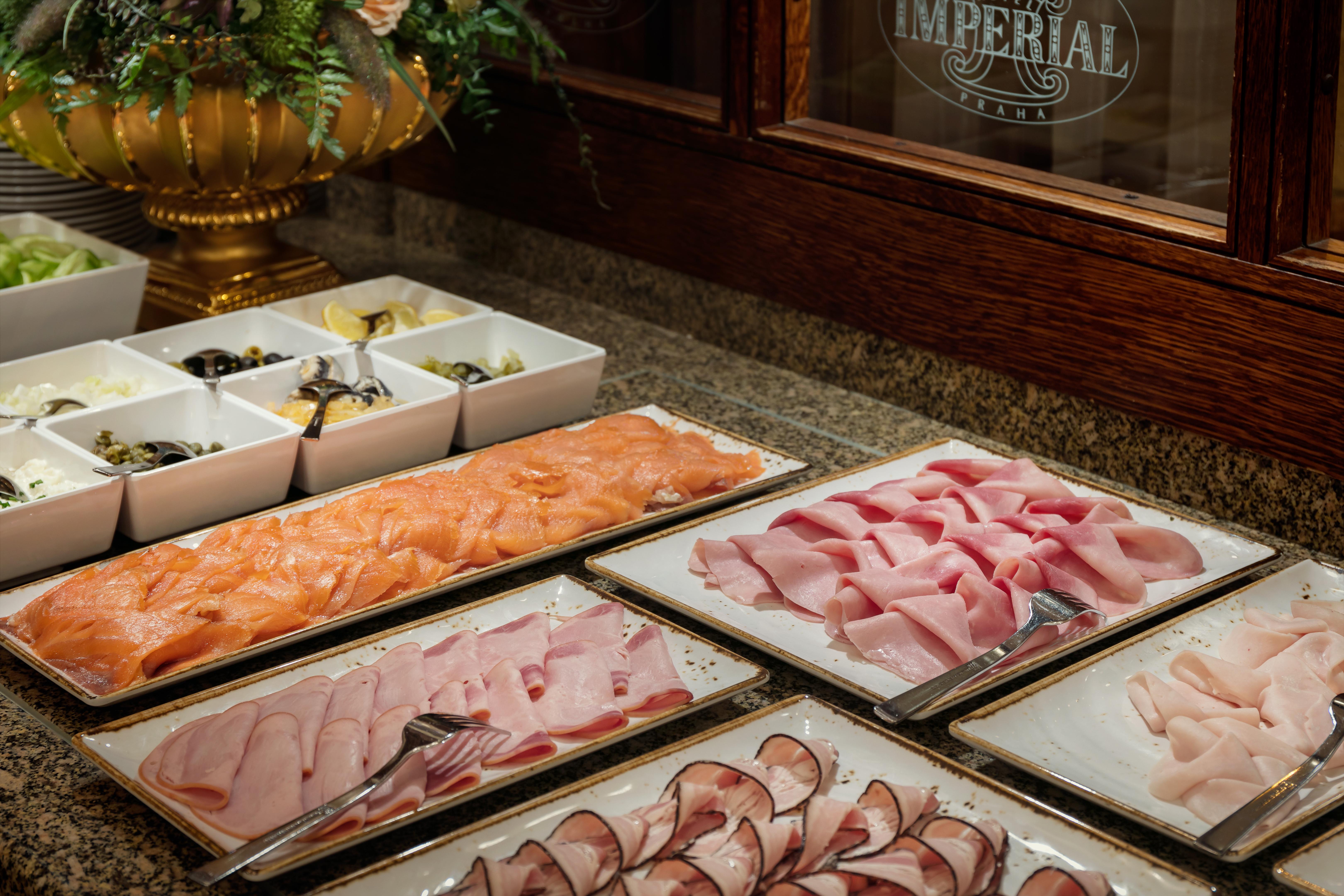 Art Deco Imperial Hotel Prag Dış mekan fotoğraf A selection of cold cuts