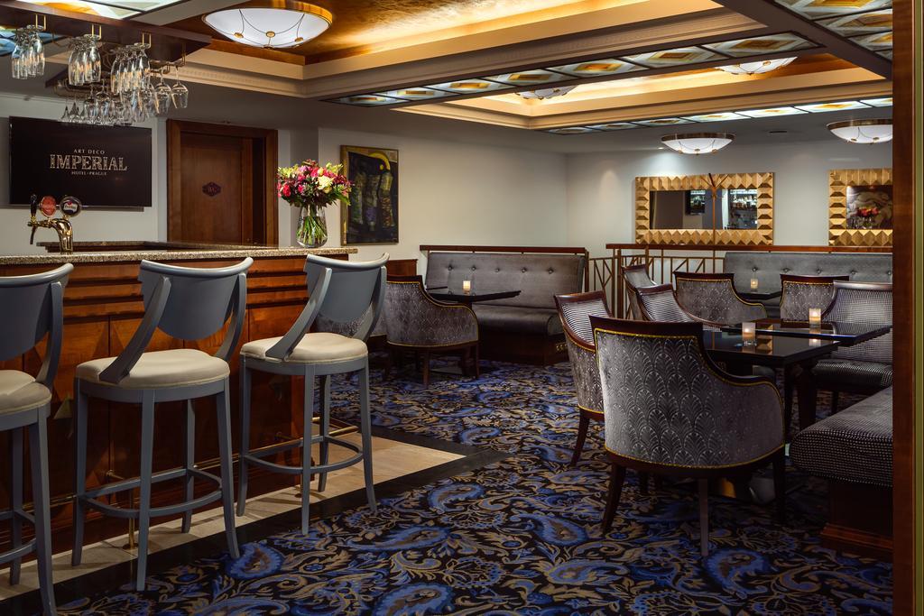 Art Deco Imperial Hotel Prag İç mekan fotoğraf The Bar
